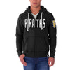 Pittsburgh Pirates '47 Cross Check Full Zip Hoodie - Black