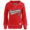 Carolina Hurricanes Old Time Hockey Women's Seneca Snow Fleece Crew Sweatshirt - Red