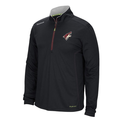 Arizona Coyotes Reebok Center Ice Baselayer Quarter-Zip Jacket - Black