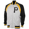 Pittsburgh Pirates Stitches Poly Brushed Full Zip Track Jacket - Gray