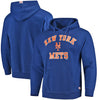 New York Mets Stitches Fastball Fleece Pullover Hoodie - Royal Blue