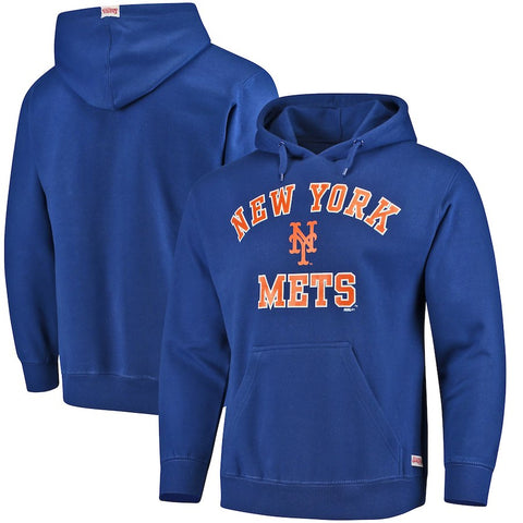 New York Mets Stitches Fastball Fleece Pullover Hoodie - Royal Blue