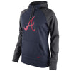 Atlanta Braves Women's All Time Performance 1.5 Pullover Hoodie - Navy