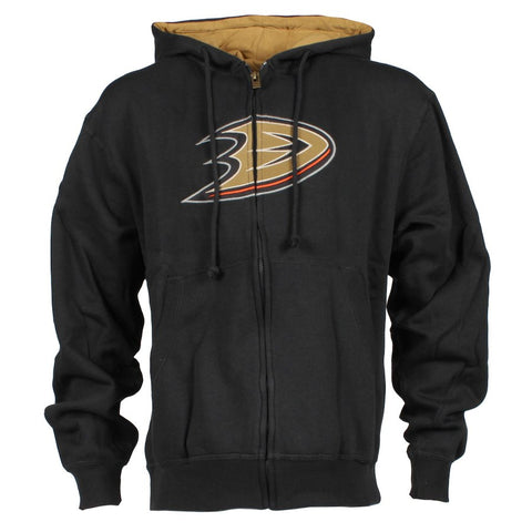 Anaheim Ducks Old Time Hockey Conway Full Zip Hoodie - Black