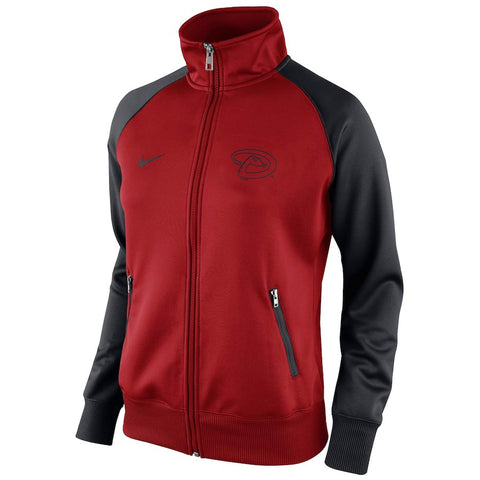 Arizona Diamondbacks Women's Full Zip Track Jacket - Sedona Red