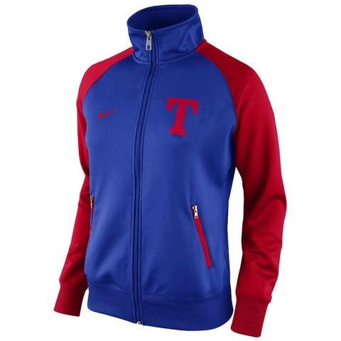 Texas Rangers Women's Full Zip Track Jacket - Royal Blue