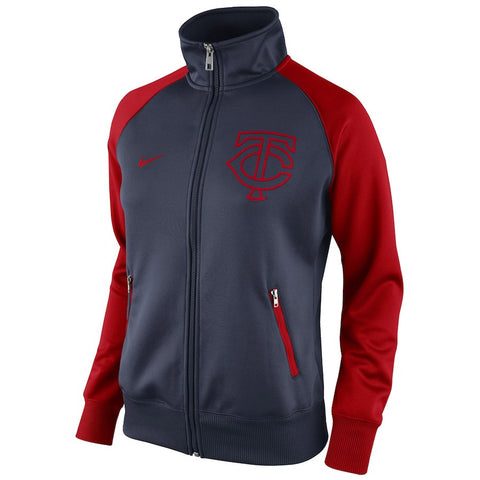 Minnesota Twins Women's Full Zip Track Jacket 1.5 - Navy