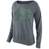 Oakland Athletics Women's Epic Crew Performance Tri-Blend Sweatshirt 1.5 - Charcoal