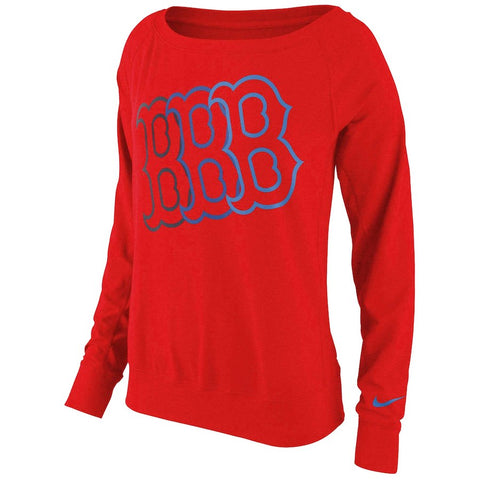 Boston Red Sox Women's Epic Crew Performance Tri-Blend Sweatshirt 1.5 - Red