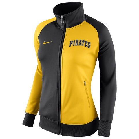 Pittsburgh Pirates Women's Cooperstown Collection Full-Zip Track Jacket - Black/Gold