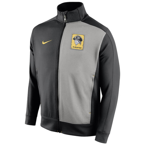 Pittsburgh Pirates Cooperstown Collection Performance Colorblock Jacket - Black