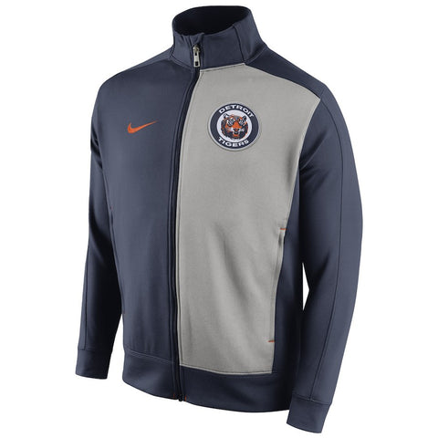Detroit Tigers Cooperstown Collection Performance Colorblock Jacket - Navy