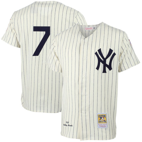 Mickey Mantle New York Yankees Mitchell & Ness MLB Authentic Jersey - Cream