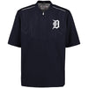 Detroit Tigers Majestic Men's On-Field Training Half Zip Pullover Jacket - Navy