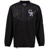 Colorado Rockies Majestic On Field Cool Base Training Half-Zip Jacket - Black