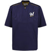 Milwaukee Brewers Majestic Men's On-Field Training Half Zip Pullover Jacket