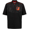 Baltimore Orioles Majestic Men's On-Field Training Half Zip Pullover Jacket - Black