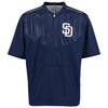 San Diego Padres Majestic Men's On-Field Training Half Zip Pullover Jacket - Navy
