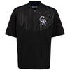 Colorado Rockies Majestic Men's On-Field Training Half Zip Pullover Jacket - Black