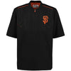 San Francisco Giants Majestic Men's On-Field Training Half Zip Pullover Jacket - Black