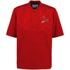 St. Louis Cardinals Majestic Men's On-Field Training Half Zip Pullover Jacket - Red