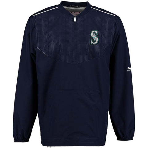 Seattle Mariners Majestic On Field Cool Base Training Half-Zip Jacket