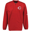 Cincinnati Reds Majestic On Field Cool Base Training Half-Zip Jacket - Red
