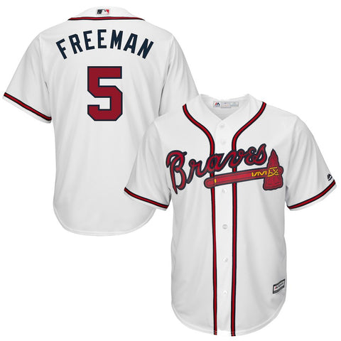 Freddie Freeman Majestic Youth Official Cool Base Player Jersey