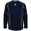 Tampa Bay Rays Majestic On-Field Practice Pullover Sweatshirt - Navy