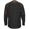 Miami Marlins Majestic On-Field Practice Pullover Sweatshirt - Black