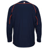 Detroit Tigers Majestic On-Field Practice Pullover Sweatshirt - Navy