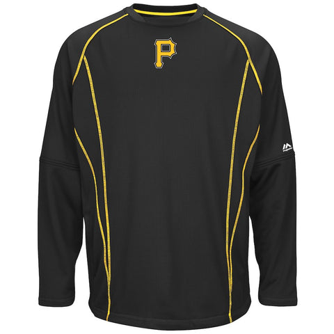 Pittsburgh Pirates Majestic On-Field Practice Pullover Sweatshirt