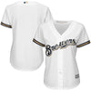 Milwaukee Brewers Majestic Women's Cool Base Jersey - White
