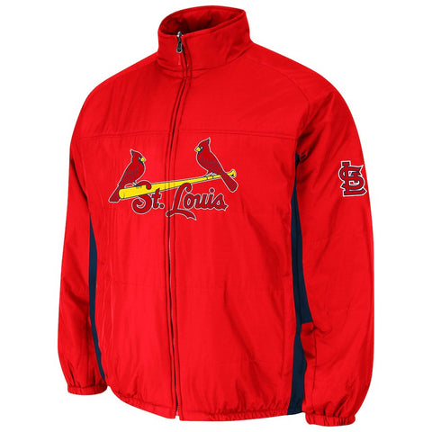 St. Louis Cardinals Double Climate On-Field Jacket - Red