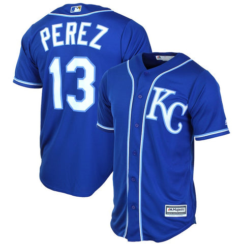 Salvador Perez Kansas City Royals Majestic Cool Base Player Jersey
