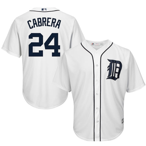 Miguel Cabrera Detroit Tigers Majestic Cool Base Player Jersey - White