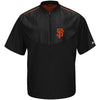 San Francisco Giants Majestic Big & Tall Cool Base On Field Short Sleeve Training Jacket - Black