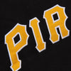 Pittsburgh Pirates Big & Tall Contrast Fleece Quarter Zip Hoodie - Black