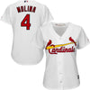 Yadier Molina St. Louis Cardinals Majestic Women's Alternate Cool Base Player Jersey - Ivory