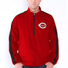 Cincinnati Reds Balk Half Zip Jacket - Red