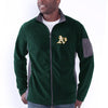 Oakland Athletics Relay Throw Poly Fleece Full Zip Jacket - Green