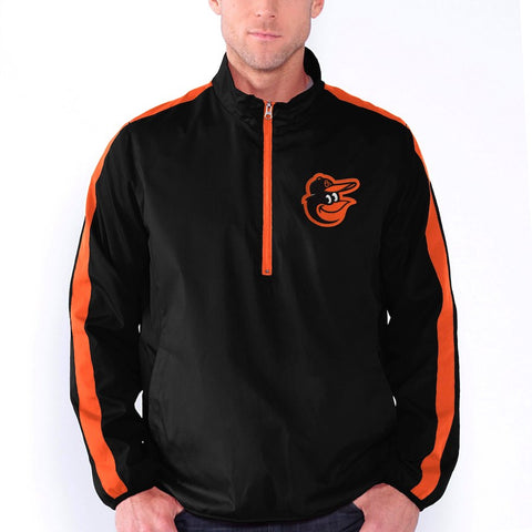 Baltimore Orioles Balk Half Zip Jacket - Black