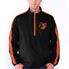 Baltimore Orioles Balk Half Zip Jacket - Black