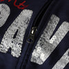 Atlanta Braves Women's Prime Time Full Zip Jacket - Navy Blue