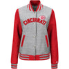 Cincinnati Reds Majestic Women's Stolen Bases Full Button Jacket - Gray