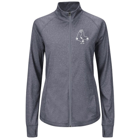 Boston Red Sox Majestic Women's Scoring Sweetheart Full-Zip Jacket - Navy