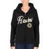 Boston Bruins 5th & Ocean by New Era Women's Core Fleece Full Zip Hoodie - Black