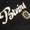 Boston Bruins 5th & Ocean by New Era Women's Core Fleece Full Zip Hoodie - Black