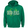 Los Angeles Dodgers Majestic Lucky Season Full Zip Hoodie - Green