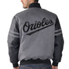 Baltimore Orioles G-III Sports by Carl Banks Post Game Varsity Jacket - Charcoal/Black
